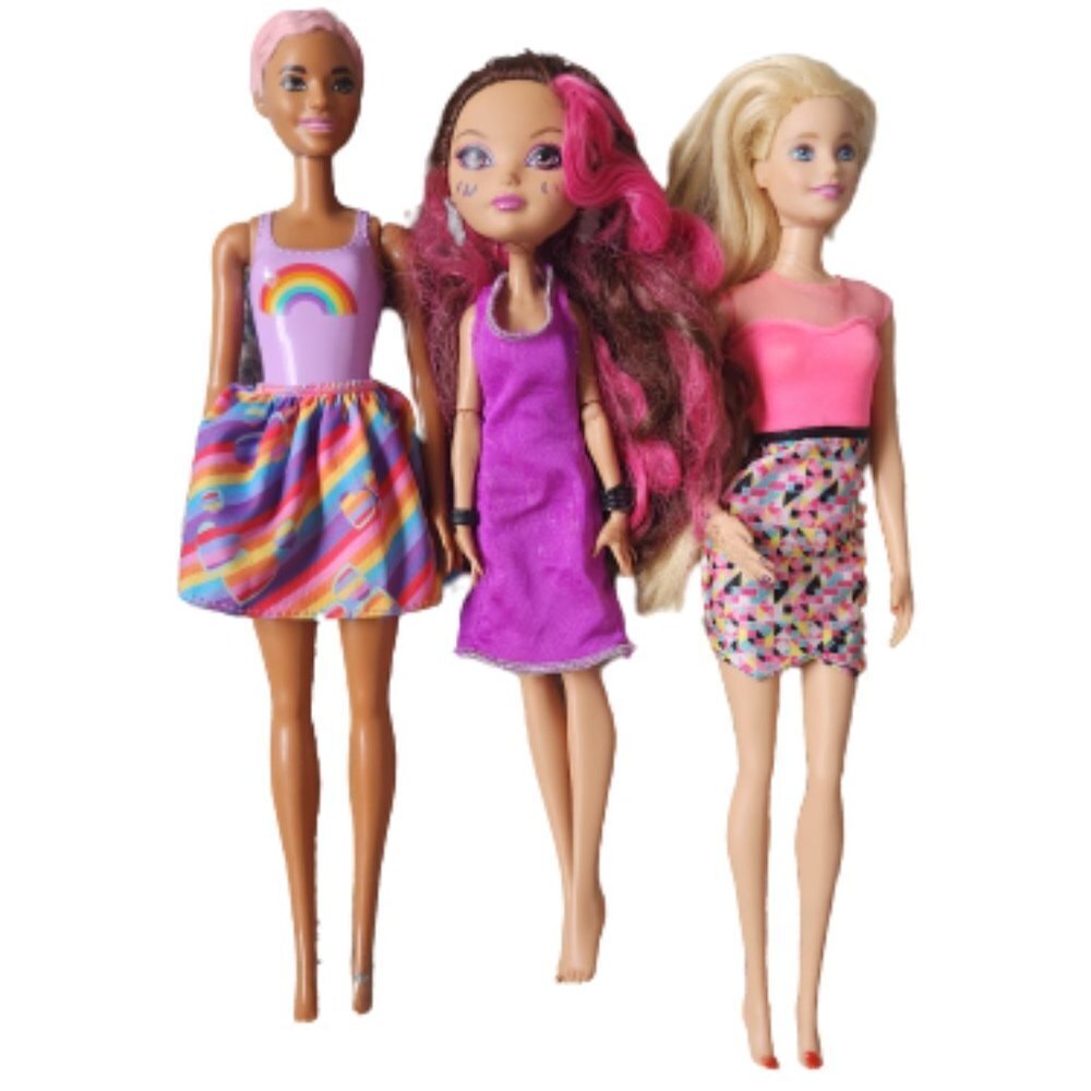 Barbie Dolls, Set Of 3